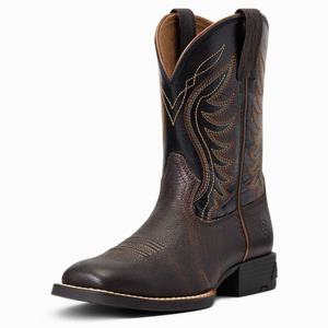 Kids' Ariat Amos Western Boots Red / Brown | TEMZ-08671