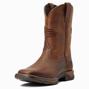 Kids' Ariat Anthem Patriot Western Boots Brown | BLSV-29315