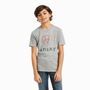 Kids' Ariat Blends Polo Shirts Grey | OXWV-38524