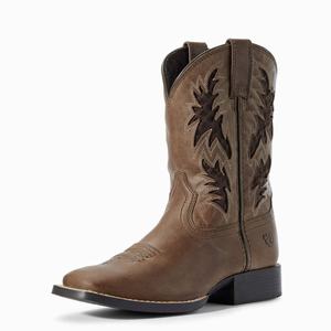 Kids' Ariat Cowboy VentTEK Western Boots Brown | XHVD-36094