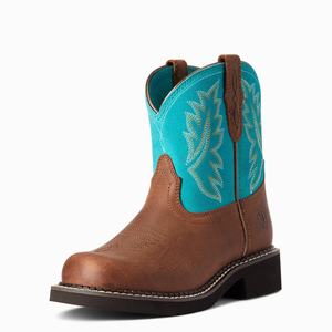 Kids' Ariat Fatbaby Heritage Western Boots Brown | TMQY-03672