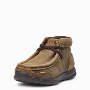 Kids' Ariat Lil' Stompers Andrew Spitfire Western Boots Beige | PDST-48320