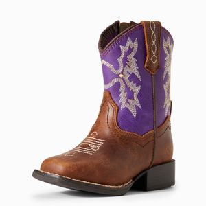 Kids' Ariat Lil' Stompers Calabasas Western Boots Brown | ZOYU-98036