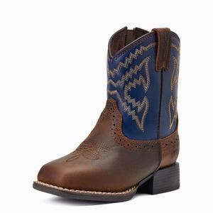 Kids' Ariat Lil' Stompers Deadwood Western Boots Brown | CFAB-14632