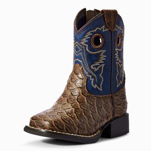 Kids' Ariat Lil' Stompers Orlando Western Boots Brown | UTCI-18567