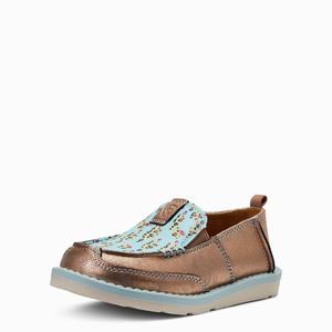 Kids' Ariat Lil' Stompers Piper Cruiser Western Boots Turquoise | XSIT-43210