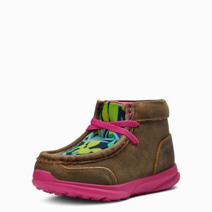 Kids' Ariat Lil' Stompers Roswell Spitfire Western Boots Brown | RNEQ-14902