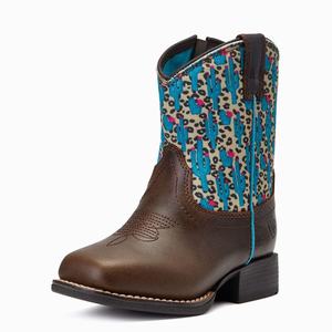 Kids' Ariat Lil' Stompers Sonora Western Boots Brown | HXVW-93768