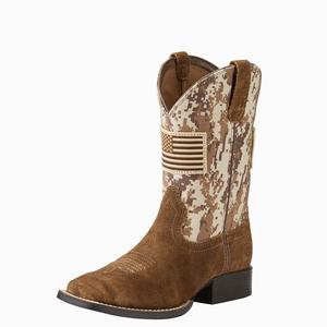 Kids' Ariat Patriot Western Boots Beige / Brown Camo | JAVT-34598