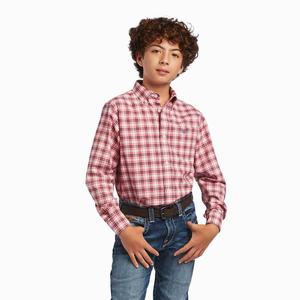 Kids' Ariat Pro Series Forrest Stretch Classic Fit Shirts Multicolor | VAMQ-42063