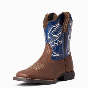 Kids' Ariat Sorting Pen Western Boots Chocolate | QZGB-75982