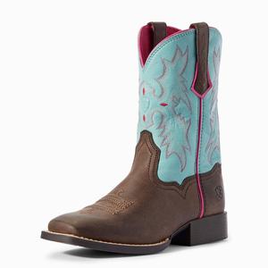 Kids' Ariat Tombstone Western Boots Brown | SJAT-24385