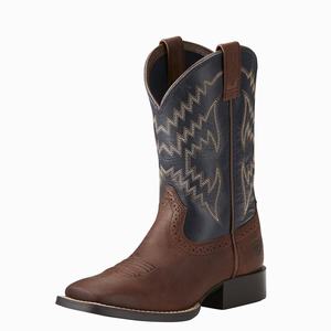 Kids' Ariat Tycoon Western Boots Brown | WGZF-89320