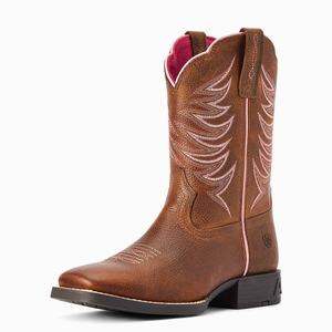 Kids' Ariat Youth Firecatcher Western Boots Brown | FKBH-49613