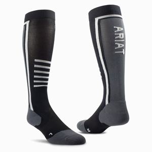 Men's Ariat AriatTEK Slimline Performance Socks Black | CUJP-25468