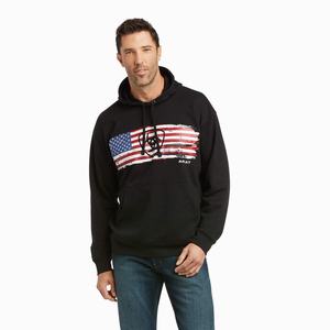 Men's Ariat Basic Hoodie Black | TPHW-53098