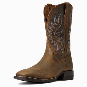 Men's Ariat Brander Western Boots Brown | XKOW-57260