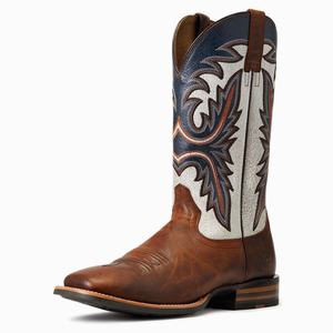 Men's Ariat Brushrider Western Boots Brown | BIGS-53827