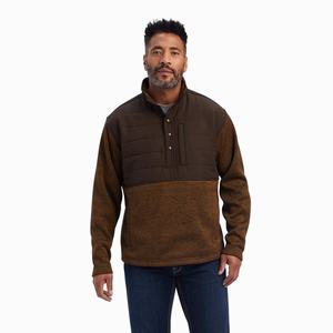 Men's Ariat Caldwell Reinforced Snap Hoodie Multicolor | EXTQ-76439