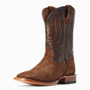 Men's Ariat Circuit Paxton Western Boots Brown | OCKQ-13845