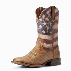 Men's Ariat Circuit Proud Western Boots Brown | XZHO-82150