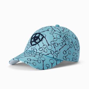 Men's Ariat Cotton Print Hats Blue | OIRV-41936