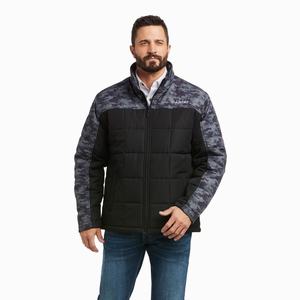 Men's Ariat Crius Insulated Jackets Black / Camo | KAWU-84760