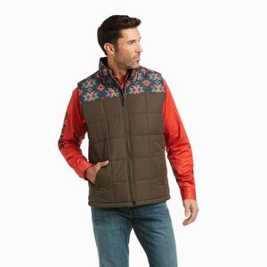 Men's Ariat Crius Insulated Jackets Brown | FYQR-25813