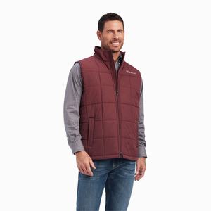 Men's Ariat Crius Insulated Jackets Red | JMHV-72169