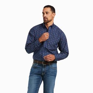 Men's Ariat Damien Classic Fit Shirts Multicolor | XPGD-71650