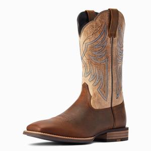 Men's Ariat Everlite Blazin Western Boots Brown | HSKX-27135