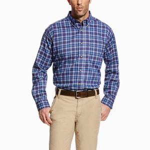 Men's Ariat FR Collins Shirts Multicolor | CXTK-04837