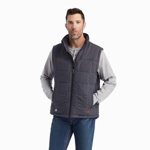 Men's Ariat FR Crius Insulated Jackets Grey | DLXV-98235