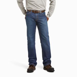 Men's Ariat FR M4 Relaxed Basic Cut Straight-Fit Jeans Multicolor | RSWV-72564