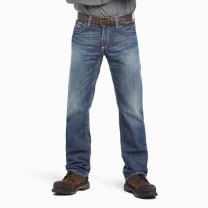 Men's Ariat FR M4 Relaxed Ridgeline Cut Straight-Fit Jeans Multicolor | BKQH-48120