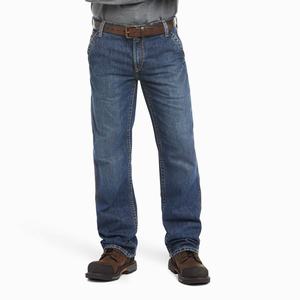 Men's Ariat FR M4 Relaxed Workhorse Cut Straight-Fit Jeans Multicolor | QVMJ-76054