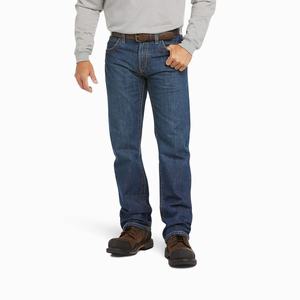 Men's Ariat FR M5 Basic Straight-Fit Jeans Multicolor | DHXU-63278