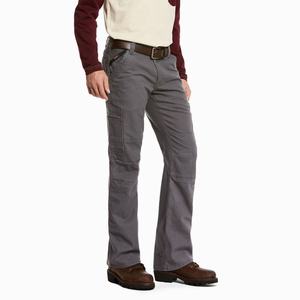 Men's Ariat FR M5 Stretch DuraLight Canvas Pants Grey | JEHU-79043