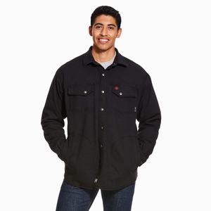 Men's Ariat FR Rig Jackets Black | ALQM-96503