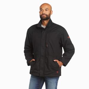 Men's Ariat FR Workhorse Insulated Jackets Black | APIO-58763