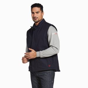 Men's Ariat FR Workhorse Insulated Jackets Navy | KLNH-14963