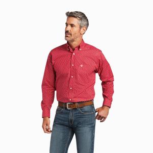 Men's Ariat Felton Fitted Shirts Multicolor | DPOG-35109