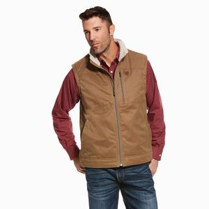 Men's Ariat Grizzly Canvas Jackets Multicolor | UVGZ-50683