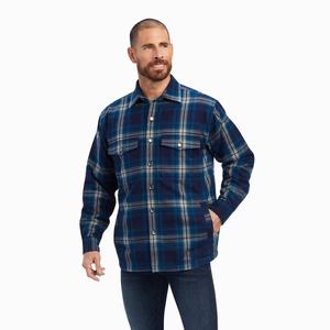 Men's Ariat Hannoch Jackets Blue | CQPI-68132