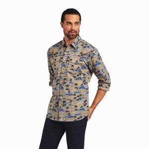 Men's Ariat Hart Retro Fit Shirts Multicolor | HRYA-80579