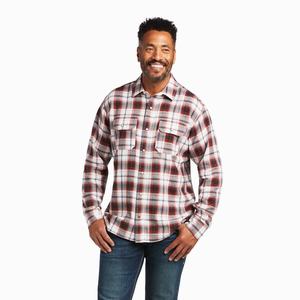 Men's Ariat Hayne Retro Fit Shirts Light Yellow | HCIT-37214