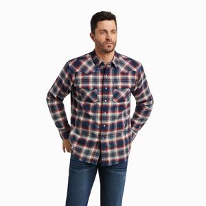 Men's Ariat Herne Retro Fit Shirts Multicolor | QGCX-73641