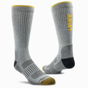 Men's Ariat High Performance Tek 2 Pair Pack Socks Grey | SLOM-27810