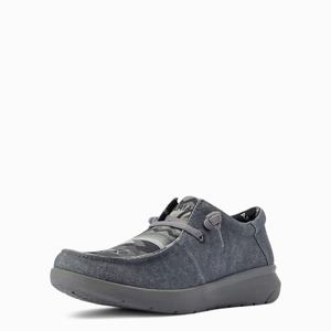 Men's Ariat Hilo Stretch Lace Sneakers Grey | PAWD-73425