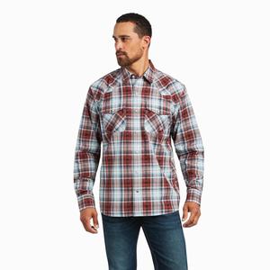 Men's Ariat Hugh Retro Fit Shirts Multicolor | KBTL-34519